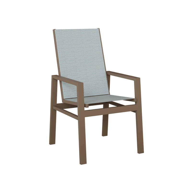Chaise berçante à dossier haut Berlin Gardens Vida, Argile, Interlock Calypso