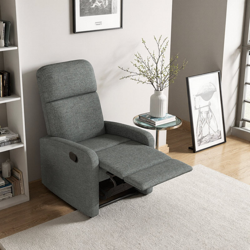 Fauteuil inclinable manuel Ultimate Relaxation - Dossier réglable à 3 positions, support ergonomique pour le salon et le cinéma maison