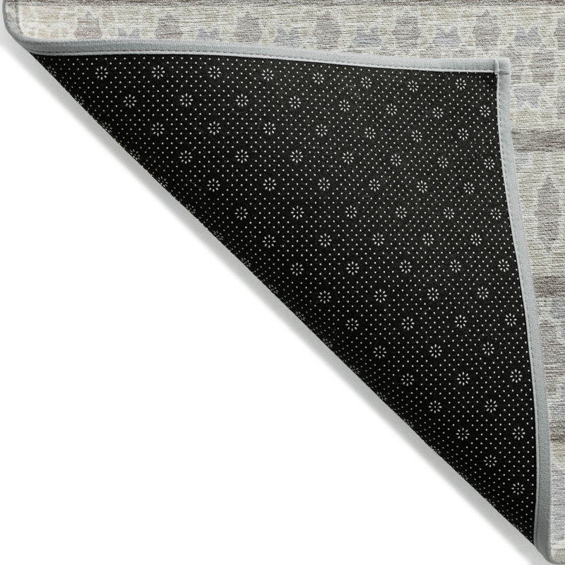 Tapis intérieur / extérieur lavable quadrilobe 3 pi x 5 pi