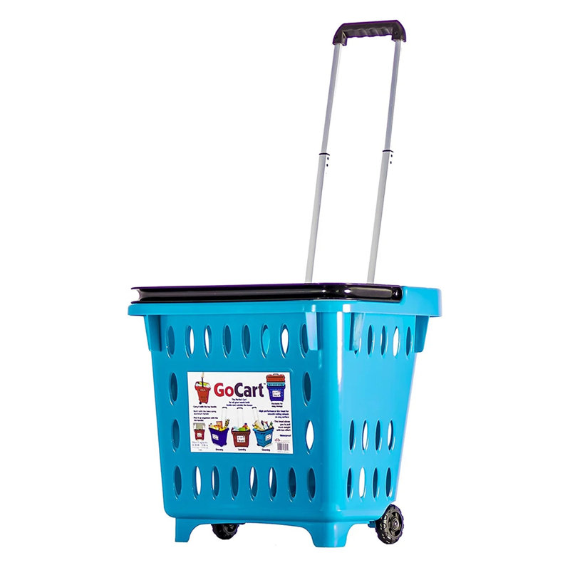 Plastic Rolling Laundry Hamper with Handles