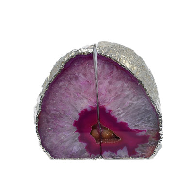Agate / Geode Non-Skid Bookends
