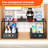 Extendable Under Sink Organizer, 2 Tier Pull Out Under Cabinet Organizer Shelf, Black Expandable Storage