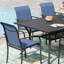 Ensemble de salle à manger rectangulaire avec chaise empilable PVC-coated polyester-851674660