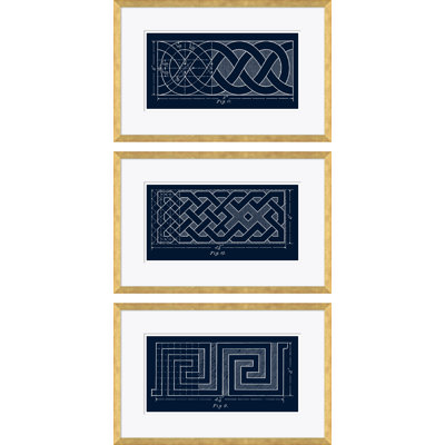 Blue Figure 11, 10 & 9 Giclee Print by David Phoenix