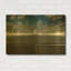«Illuminated St Paul's Cathedral And Millennium Bridge I» par Mark A Paulda, art mural en métal doré, 36 po x 24 po-423831263