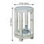 Table basse ronde ronde + ensemble de 2 tables de bout cylindriques en miroir