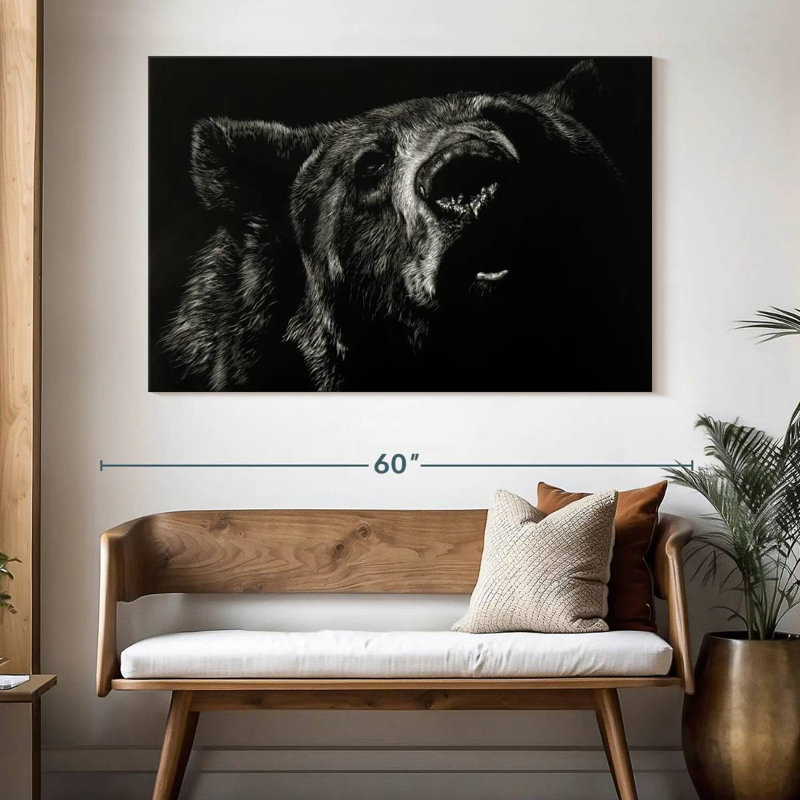 Brampt Scratchboard Critic, 34" H x 51" W