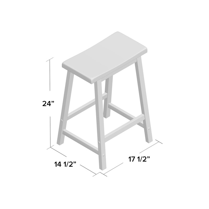 Tabouret de comptoir et de bar Irieana, Noyer, Tabouret de comptoir (assise de 24 po de hauteur)