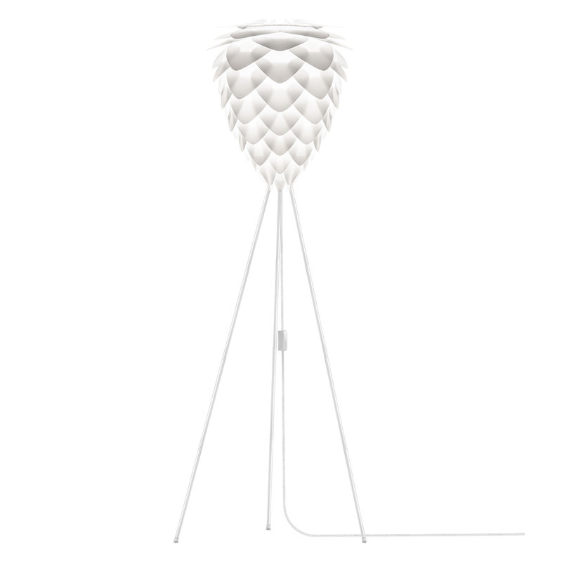 63'' Tripod Floor Lamp, White, White