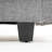 Gray 3 Seat Sofas with Movable Ottoman, Chenille Modern Living Room