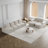 Clasien Modern Chenille Curved Sectional Sofa with Double Cushion Comfort and Neck Pillow Support-115751554