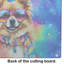 Pomeranian Hippie Dawg Glass Cutting Board Large