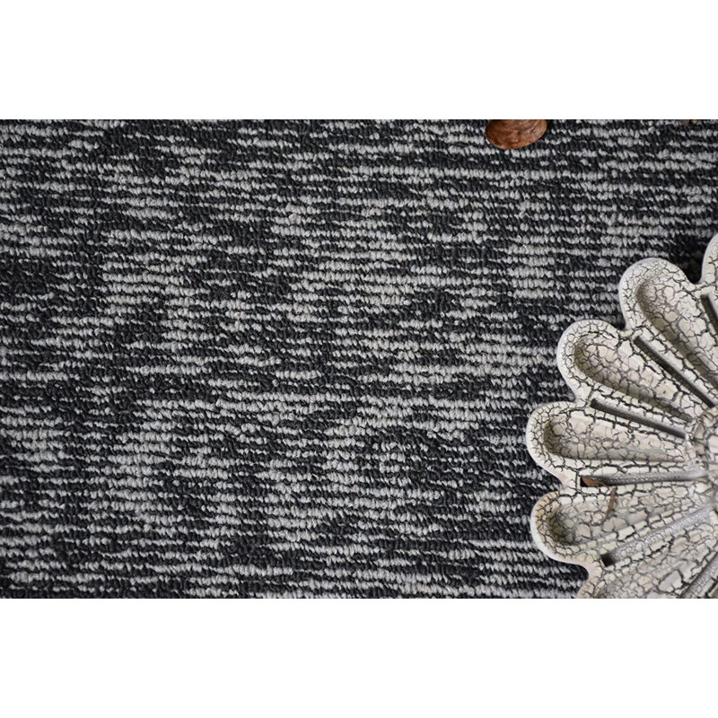 Ensemble de tapis intérieur / extérieur en nylon touffeté à la machine Geometric, Rond 1 pi 6 po
