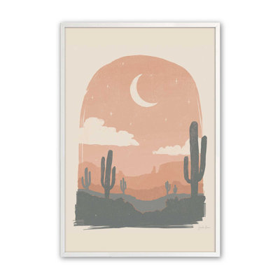 Impression de silhouettes de cactus II