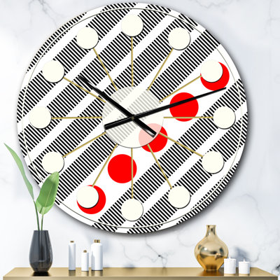 Horloge murale rétro Mid-Century