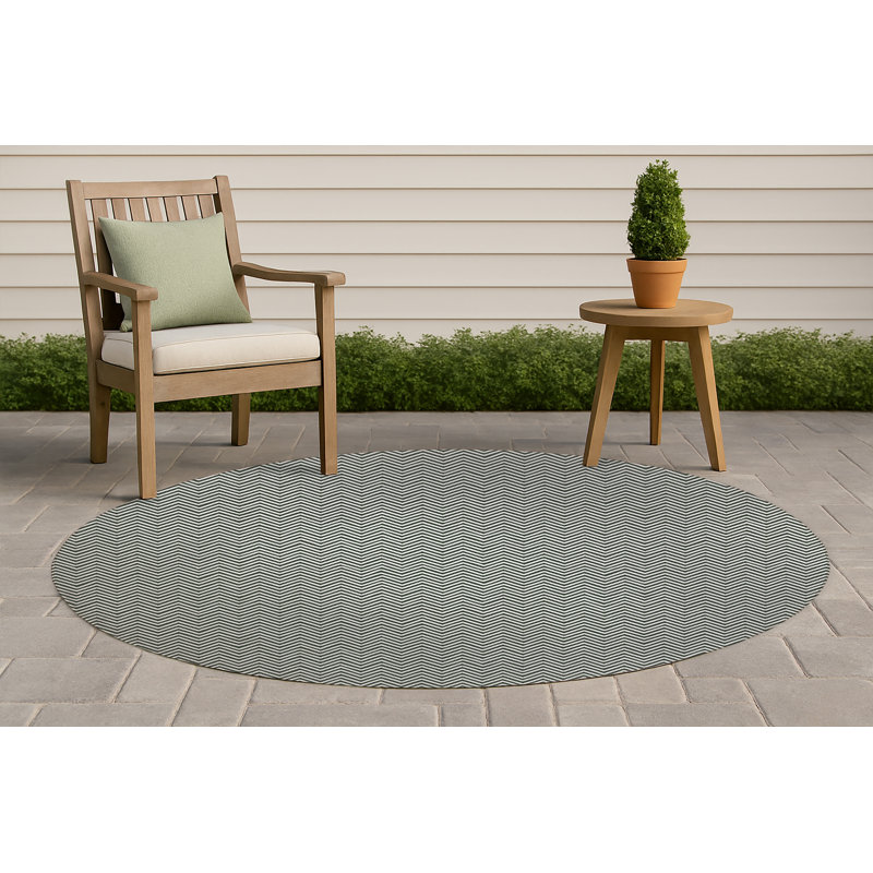 Tapis d'extérieur antidérapant Chevy Champ, Rond 5 pi