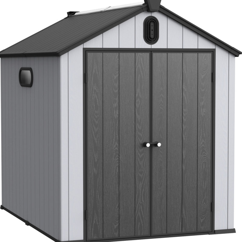 Contenant utilitaire pour cour arrière 6 po x 8 pi avec toit imperméable