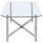 Linda Chrome Glass Top Coffee Table