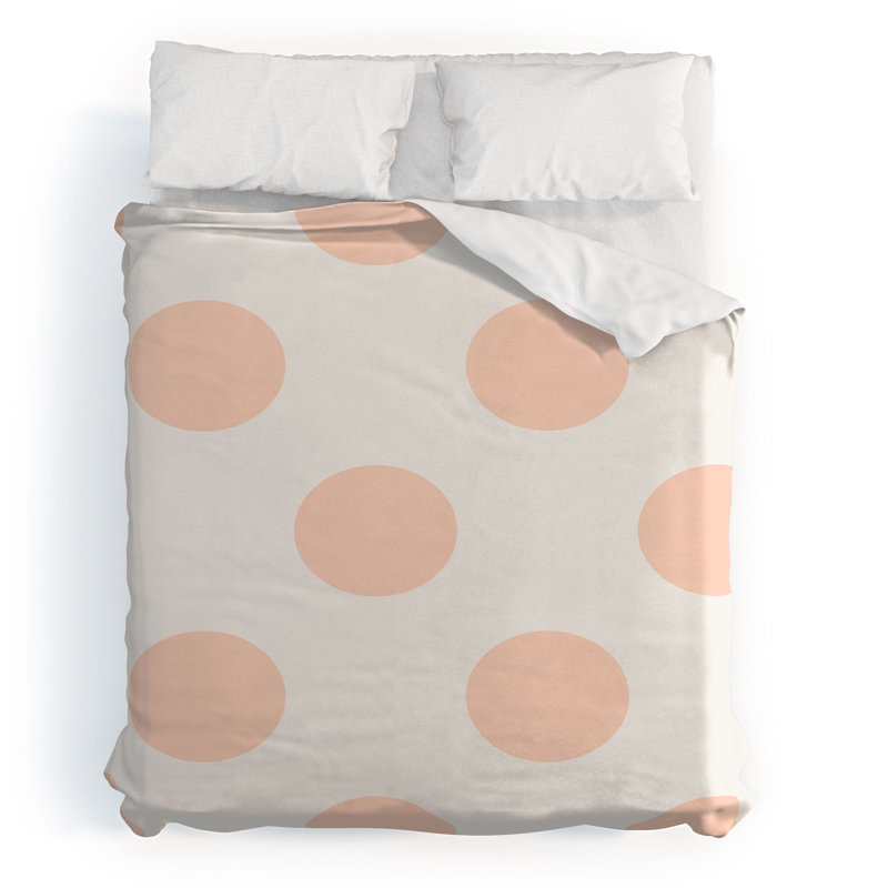 Housse de couette en microfibre, Pêche, Housse de couette très grand et 2 taies d'oreille