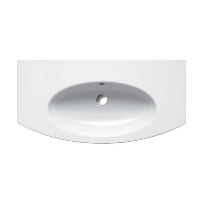 Catalano Velis 20.08'' Fireclay U-Shaped Bathroom Sink