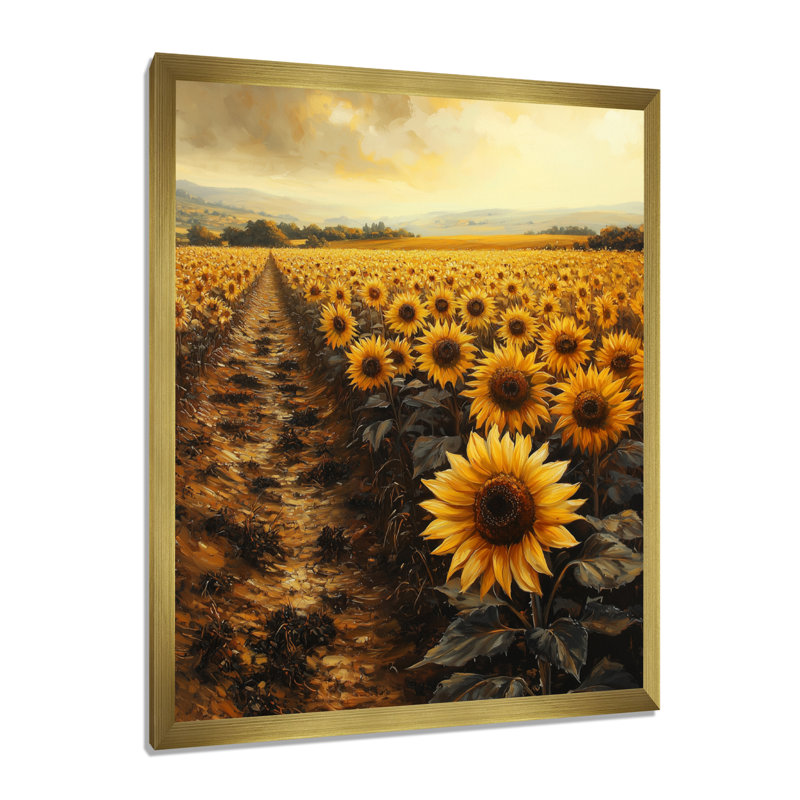 Reproduction d'art sur toile «Djamel», H 20 po x l 12 po, Reproduction encadrée d'une seule photo, Doré