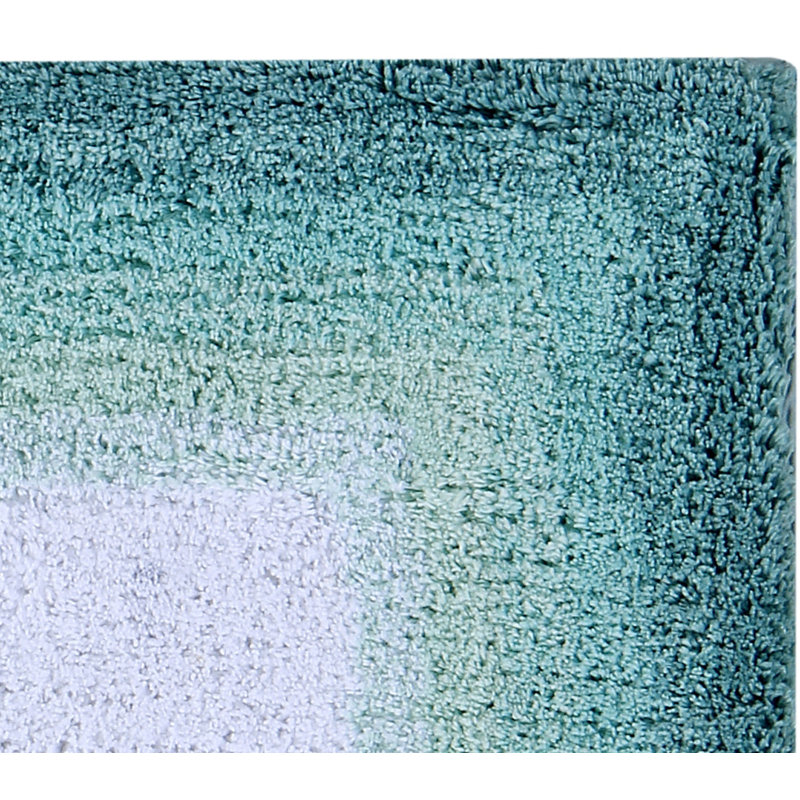 Benine Premium 100% Cotton 3 Piece Bath Rug Sets with Non-Slip Backing, Machine Washable, Luxurious Ombre Pattern Super Absorbent & Tufted Weave Bath Mat for Bathroom