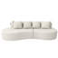 Canapé modulaire courbé moderne modulaire à 3 places minimaliste et élégant-533006552