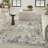 Addie Abstract Modern Machine Woven Area Rug in Beige/Gray-54556721-102547220