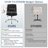Upholstered Armless Task Office Chair without Wheels-1868986320