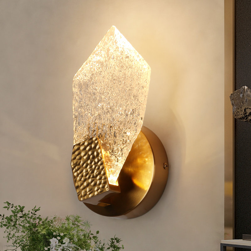 Rochel 1-Light 5.1'' W Metal Resin LED Armed Wall Sconce