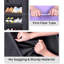Over The Door Shoe Organizer For Closet With Large Deep Pockets, 64.5'',Black