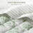 Reversible Green Bedding Sets, Full Queen Microfiber, Farmhouse Home Quilt