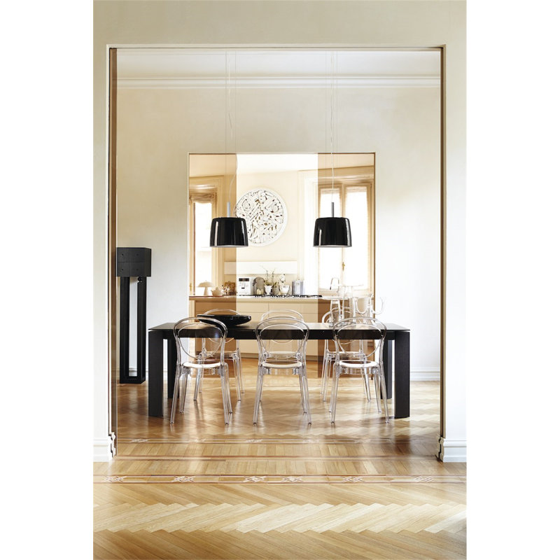 Parisienne Transparent Chair with Polycarbonate Seat, Transparent