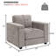Fauteuil d'appoint rembourré-1954912386