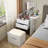 Makeup Vanity Desk With Hidden Panel, Vanity Mirror With Lights,Charging Station,3-In-1 Vanity Set With 3 Drawers,  Vanity,Compact Dressing Table With Hidden Stool,Vanity Desk With Mirror And Lights