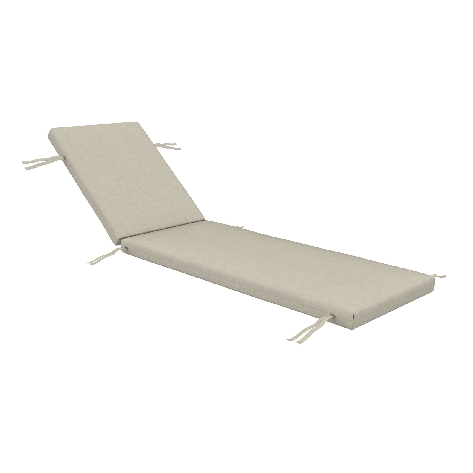 Lani Sunbrella Outdoor Chaise Lounge Cushion, 21" W x 78" D, Sunbrella Play Sage