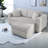 Modern Sofas with Storage, 75.6 Inch Modular Plush Sofa for Home