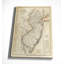 « rétro map new jersey ii », reproduction d’impression sur toile tendue-20748682