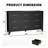 9-Drawer Metal Dresser for Bedroom, Black Steel Chest of Drawers with Wide Profile