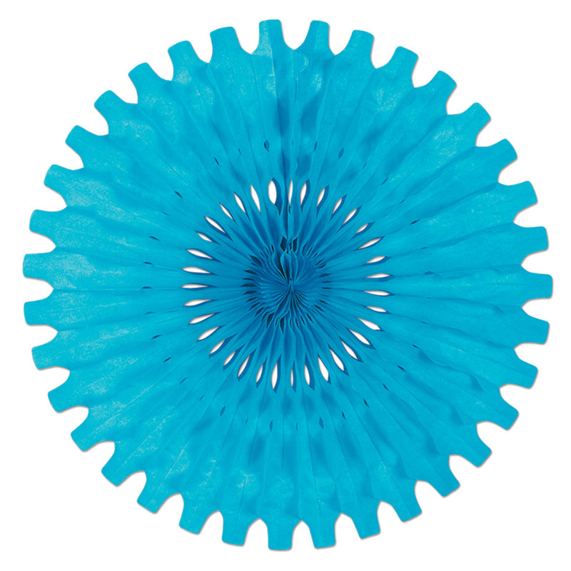 Ventilateur de papier hygiénique - 25 po - paquet de 12, Bleu sarcelle