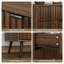 Commode 3 tiroirs cannelée, armoire de rangement moderne, commode en bois pour chambre à coucher et salon