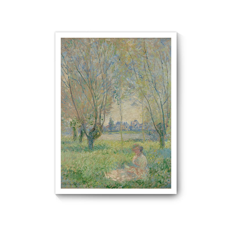 Forêt d'automne, art mural, reproduction de paysage avec tapis, prêt à être suspendu pour le salon, H 24 po x l 16 po