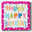 «Happy Happy Birthday» sur toile-342550897