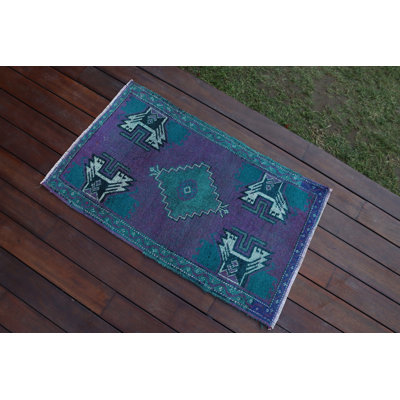Handmade Vintage Turkish Rug in Rich Palette Ideal for Living Room and Bedroom Decor