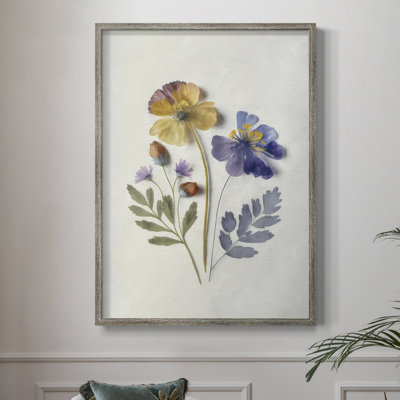 Pressed Flower Memories III, reproduction encadrée - bois massif