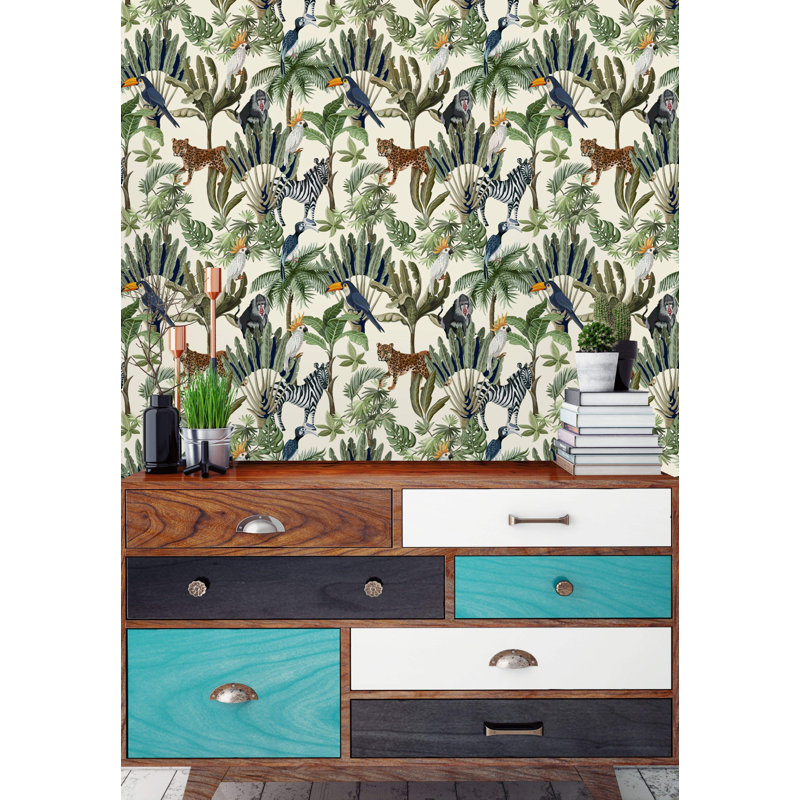 Rouleau de papier peint Bartz Safari, L 10,42 po x l 25 po