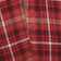 Burley Plaid Cotton Scalloped 72'' W Cafe Curtain in