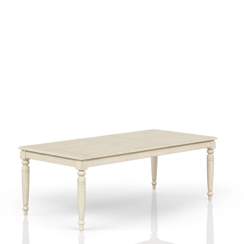 Table avec rallonge, Blanc