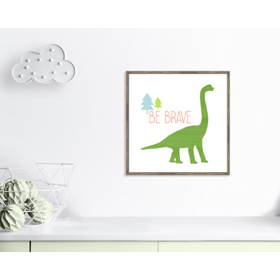 Dino Brave 1' Framed Art