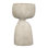 Vase de table en céramique d'intérieur / d'extérieur 11,75 po Anatomy Beige